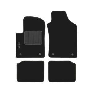Kit 4 Tappetini Per Nuova Fiat 500 (dal 2015), Con Logo Ricamato