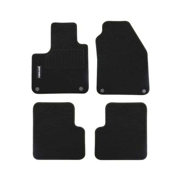 Kit 4 Tappetini Per Fiat Nuova Panda (dal 2016), Con Logo Ricamato