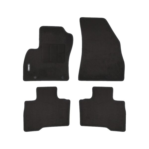 Kit 4 Tappetini Per Fiat Qubo, Con Logo Ricamato